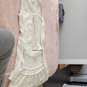 Elegant White long sleeved set